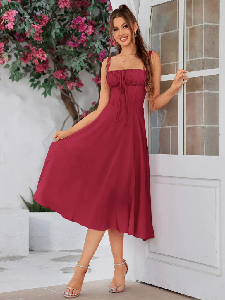 Lace-Up Hourglass Dress