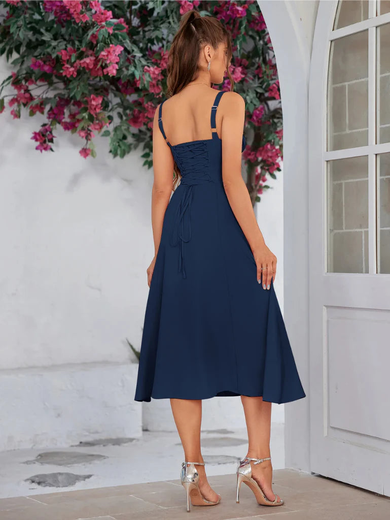 Lace-Up Hourglass Dress