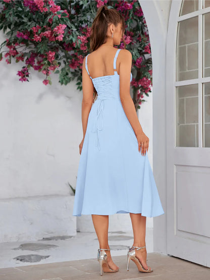 Lace-Up Hourglass Dress