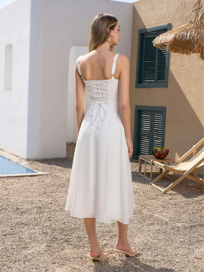 Lace-Up Hourglass Dress